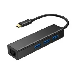 Choetech Usb-C To 3 Usb3.0 + Rj